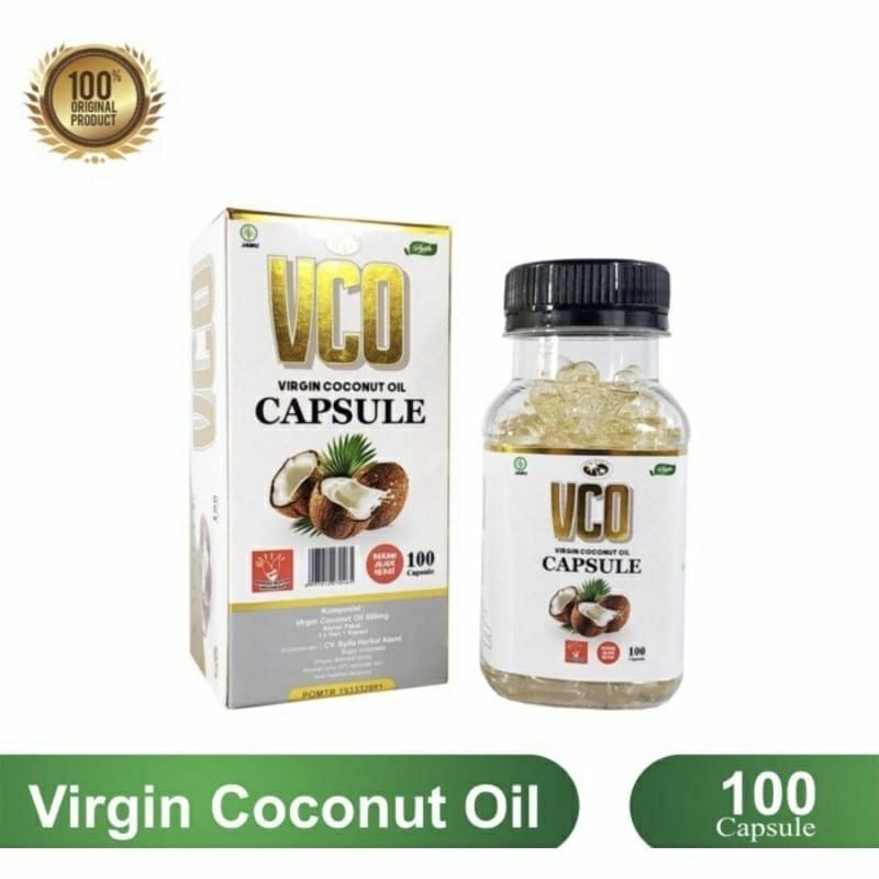 

VCO CAPSULE ISI 100 KAPSUL VIRGIN COCONUT OIL MURNI ORIGINAL