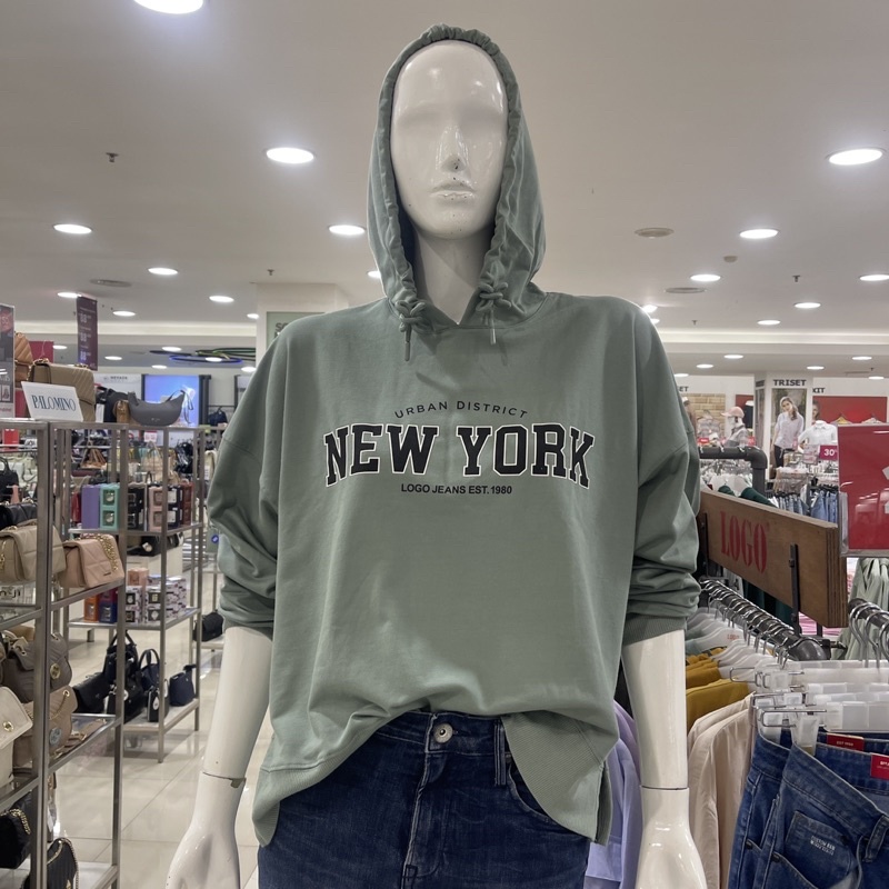 SALE Hoodie wanita Logo Jeans (S-L)