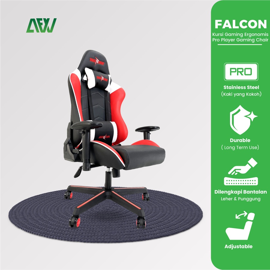 FALCON Kursi Gaming Ergonomis Premium Quality Gaming Chair