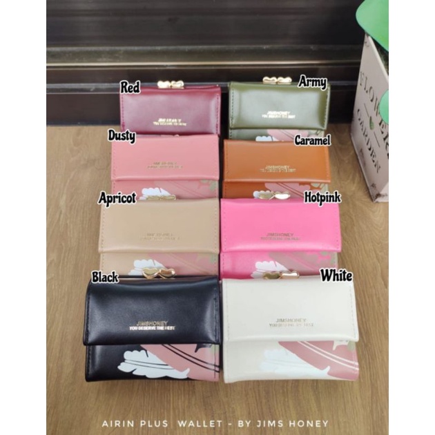 AIRIN WALLET JIMS HONEY dompet pendek lipat simpel minimalis
