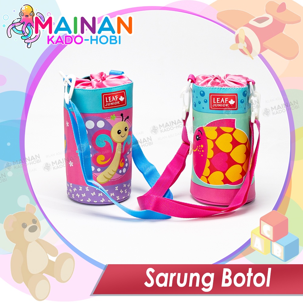 TAS SARUNG POUCH BOTOL MINUM SELEMPANG ANAK KARAKTER LUCU