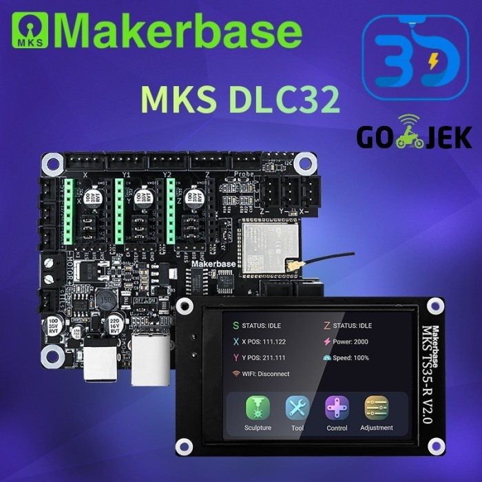 Makerbase MKS DLC32 V2.1 Offline GRBL Controller with TFT Touch Screen