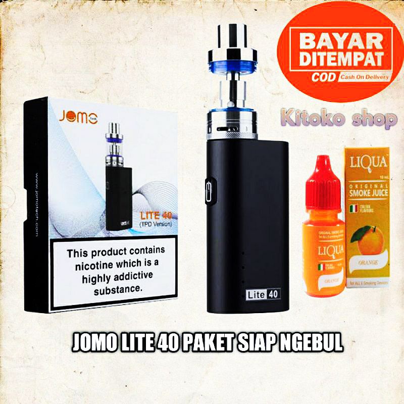COD ELEKTRONIK KECIL VIRAL lagi vapoor vapee jomo lite 40 kit 100.% original. My one jaya
