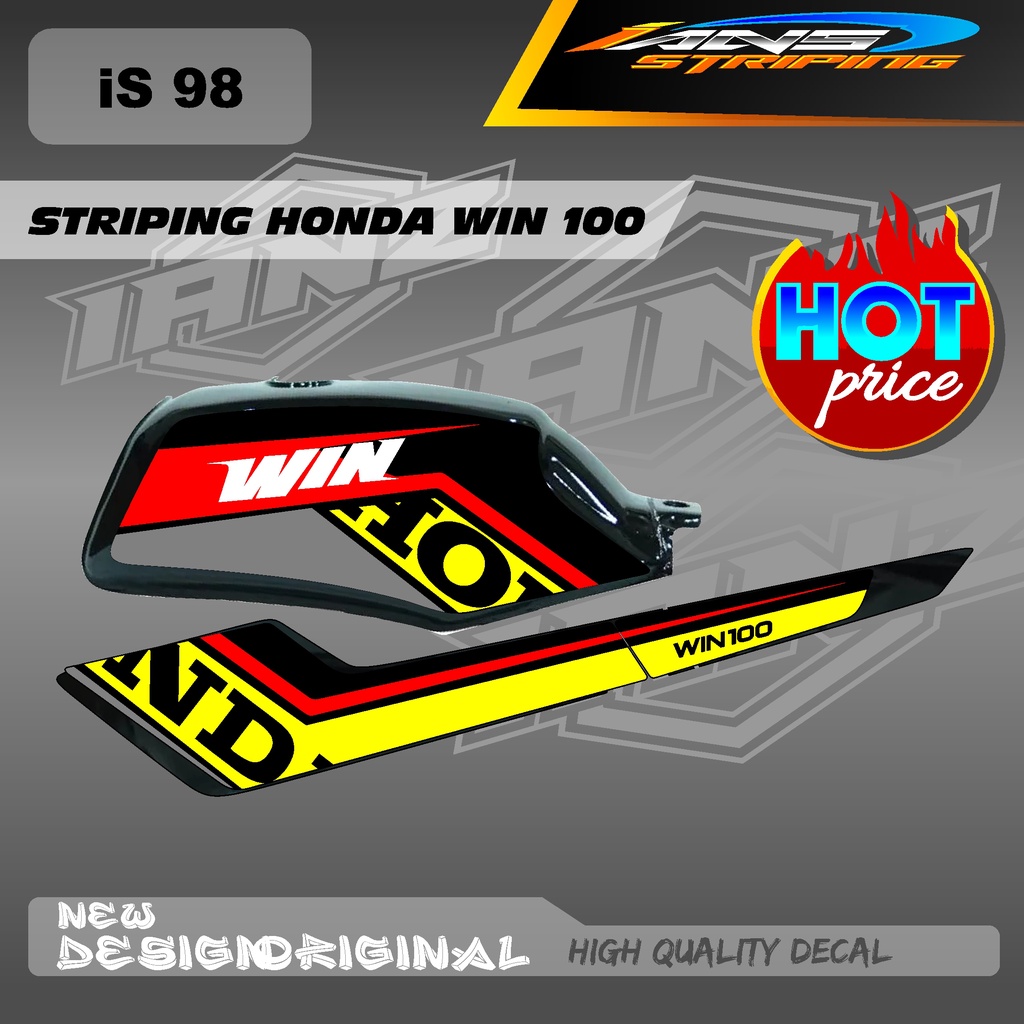 STIKER VARISAI WIN100 / LIST BODY WIN100 / STIKER DECAL WIN BAHAN HOLOGRAM / NON HOLOGRAM IS98