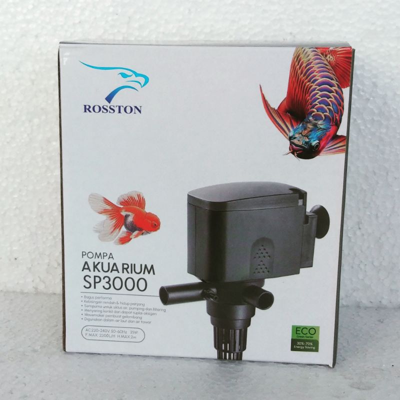 mesin pompa filter celup aquarium  ROSSTON SP 3000  waterpump ph power heads akuarium kolam