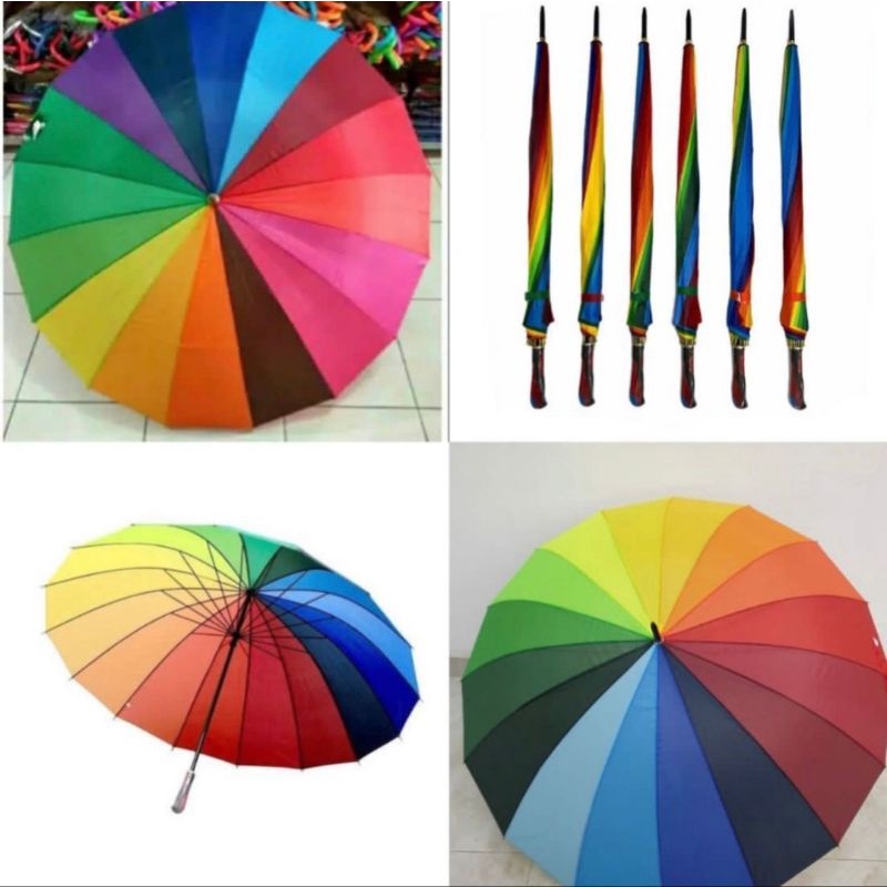 Payung Pelangi 16 Jari