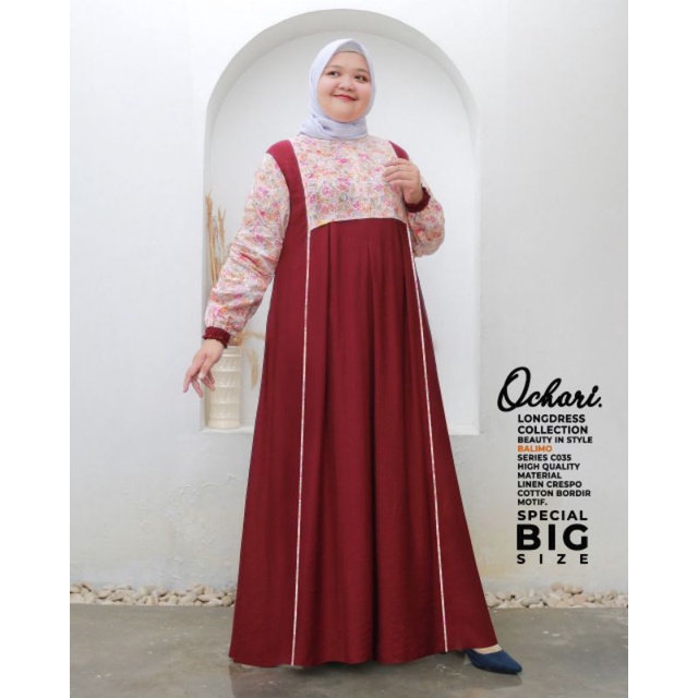 Gamis Wanita Ochari Dress - By Balimo (SIZE JUMBO)