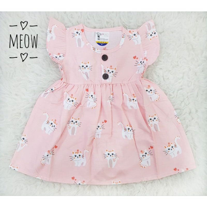 Dress Kancing Depan Bayi Dress Katun Bayi