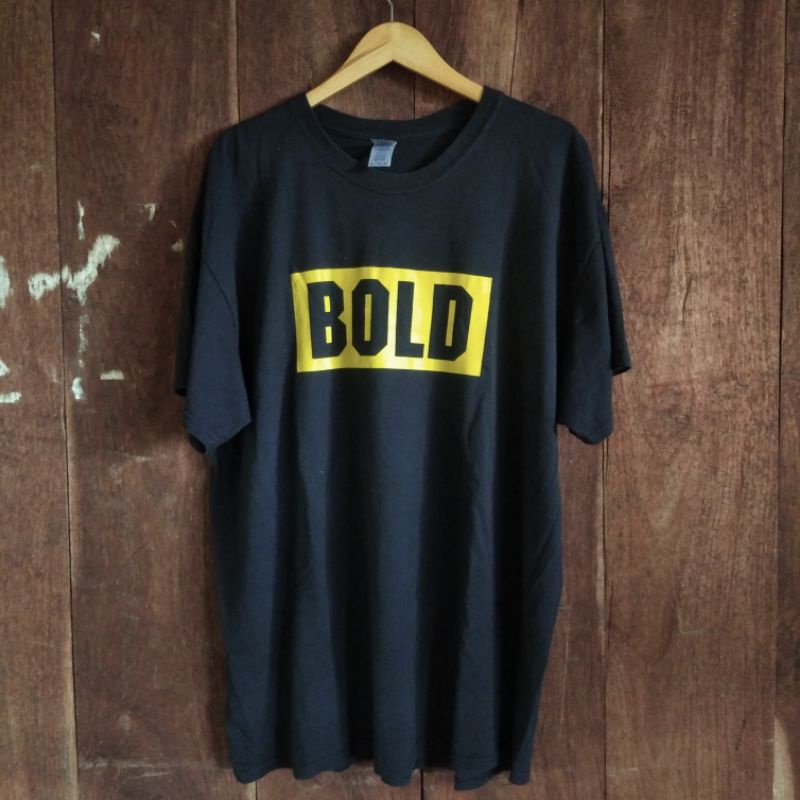 baju kaos band second bold hardcore