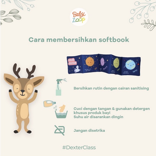 Baby Loop Softbook -  Buku Bantal Binatang Huruf Edukasi Toy Soft Book Educational Kids Anak Bayi Balita Babyloop