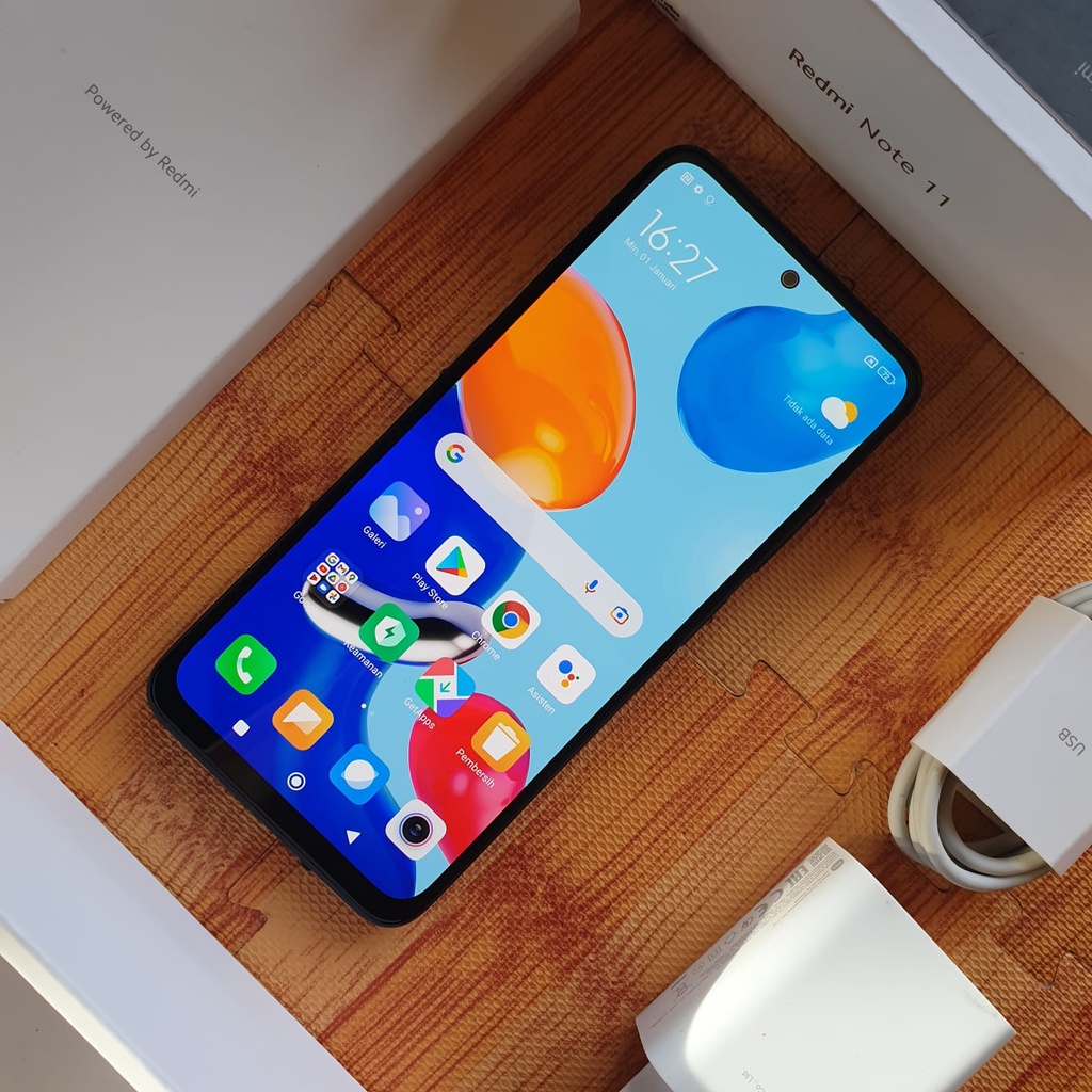 Hp Second XIAOMI REDMI NOTE 11 4/128GB FULLSET Bekas Murah Bergaransi