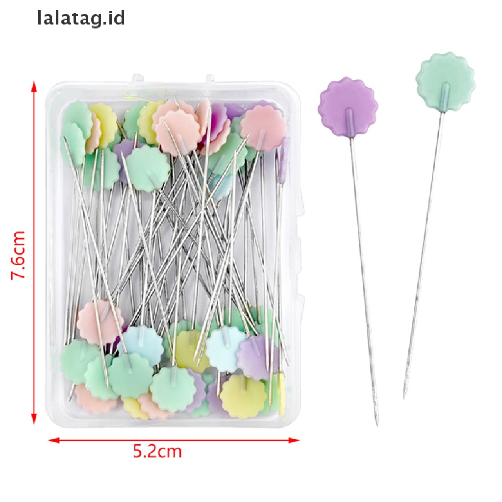 [lalatag] 100pcs Dressmaking Pins Bordir Patchwork Alat Pin Tetap Pin Tombol Pin Patchwork Untuk Menjahit Dan DIY [ID]