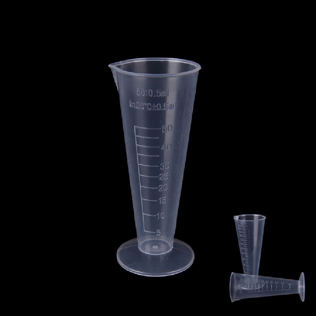 [Birth] 50ml 100ml Transparan cup scale Gelas Ukur Plastik Alat Ukur NEW, Gelas Takar Gelas Plastik 50ml 100ml Graduated Measuring Cup Untuk Tes Dapur Lab, Plastik 1cup Measuri