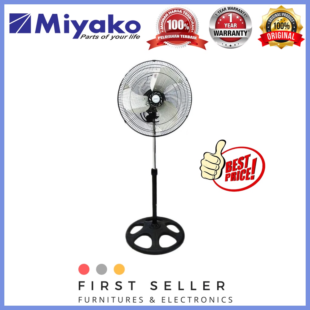 MIYAKO STAND FAN / KIPAS ANGIN KSB-18 / KSB 18 (18 INCH) GARANSI RESMI