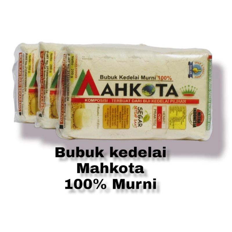 

SUSU KEDELAI BUBUK MURNI MAHKOTA (200 gram)