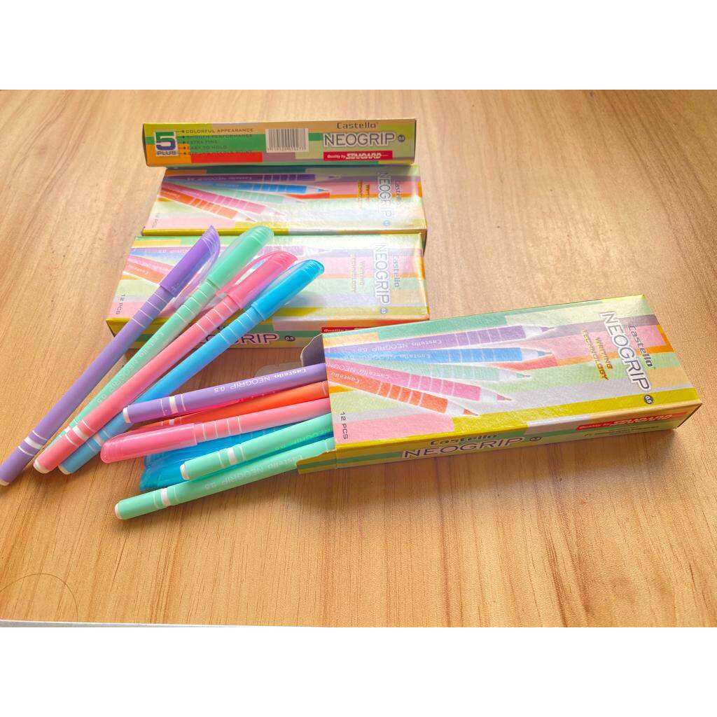 

BOLPEN STANDART CASTELLLO 12pcs || NEO GRIP || PULPEN MURAH