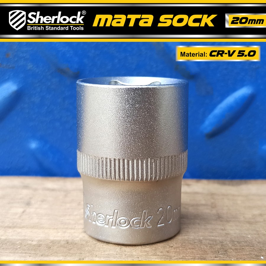 MATA KUNCI SOK 8 - 36 MM 1/2 INCH 6 PT SHERLOCK MATA SHOCK SOCK 1/2&quot;