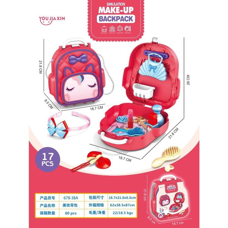 MAINAN MAKE UP BACKPACK MEDICAL SUPPLIES MAKEUP TAS DANDAN KADO VIRAL COCOK KADO COWO CEWE BOY GIRL SNI