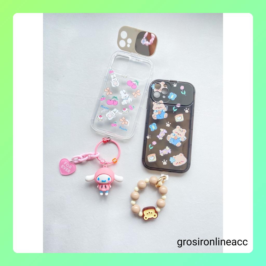 Softcase Cermin Motif karakter JJ36 DY for Iphone 7+ 8+ X Xs Xr Max 11 12 13 14 Pro Max 14+ Plus 14Plus