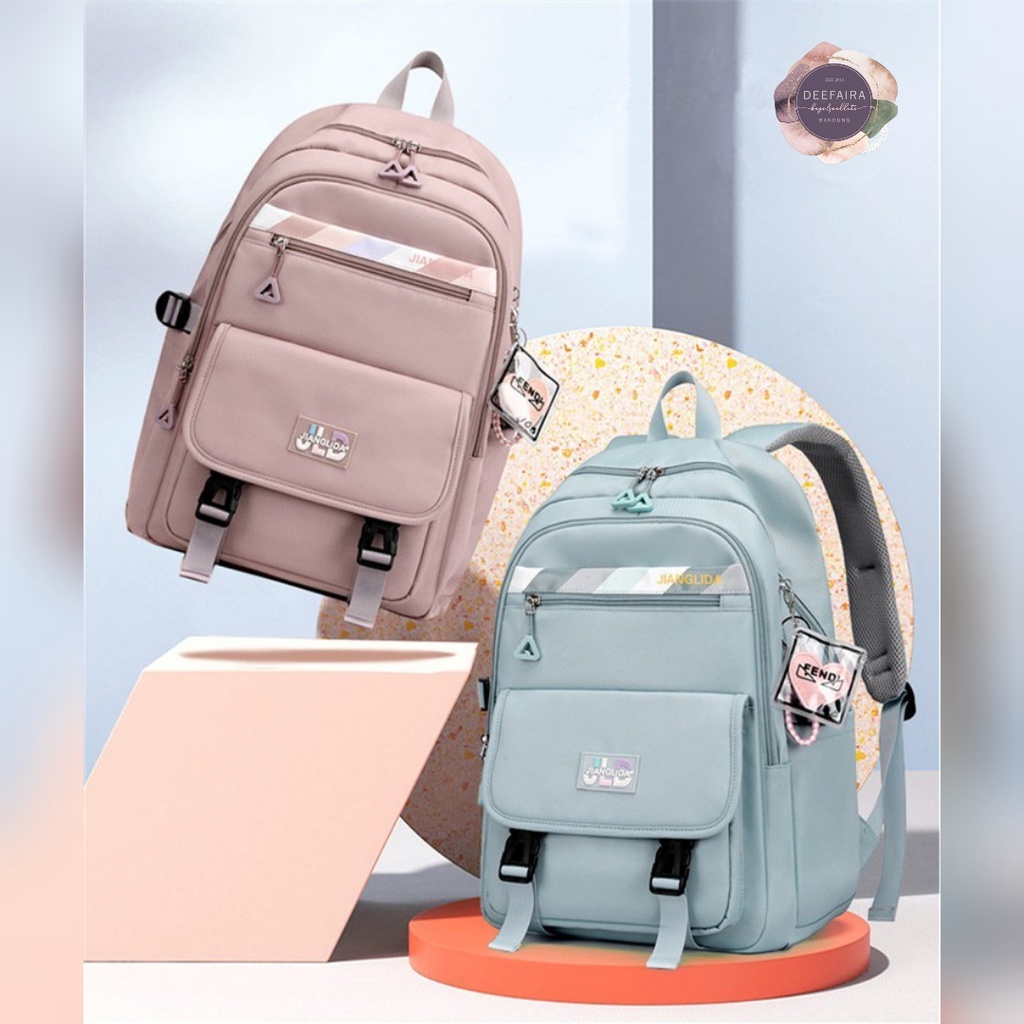 Tas Ransel Anak Perempuan Motif Kwai1 Free Botol Minum Backapack Untuk Anak Sd Smp &amp; Sma