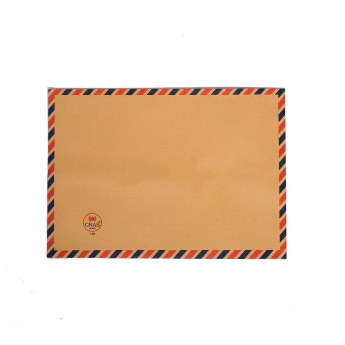 

MURAH Amplop Coklat Folio Garis Armada Crab Tali (PAK) / Air Mail 310 25x35