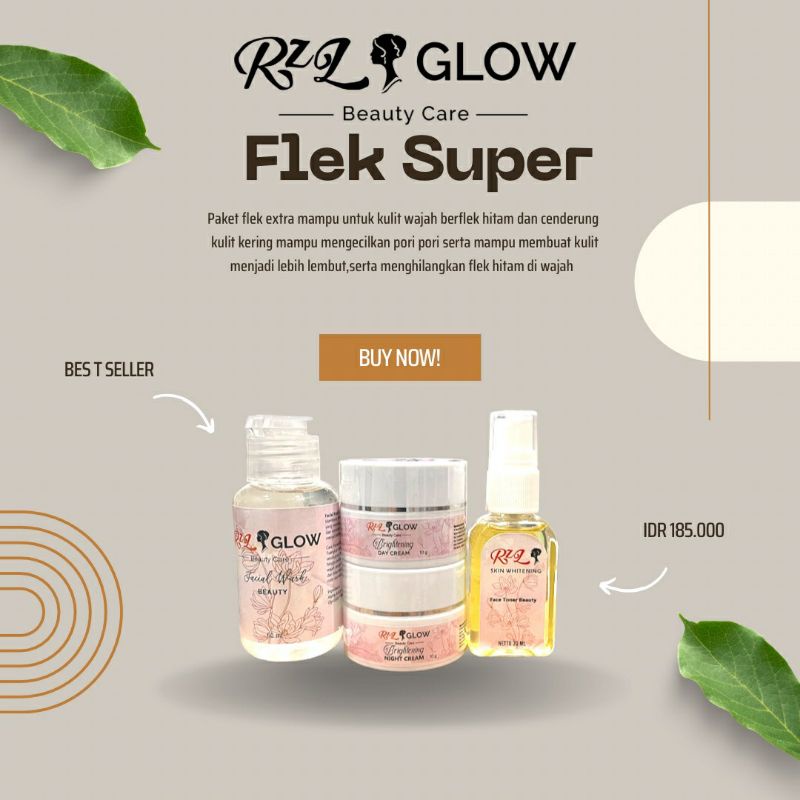 RZL GLOW-PAKET FLEK SUPER-SKINCARE AMPUH