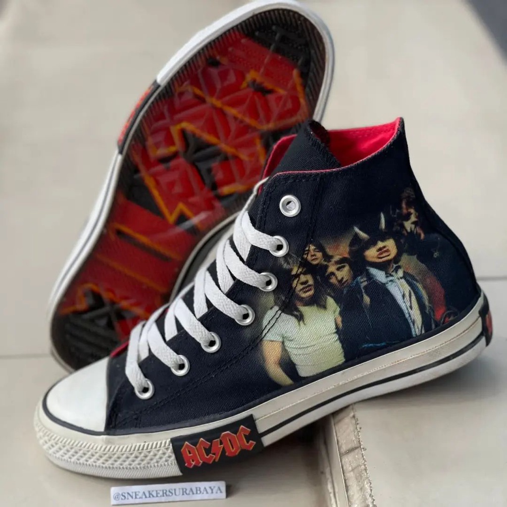 ACDC x Converse Chuck Taylor Hi  &quot;Highway To Hell &quot;