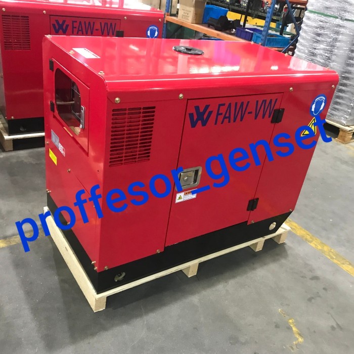 SIlent diesel genset 12kva 3 phase FAW- VW Twin cilinder FDG12S