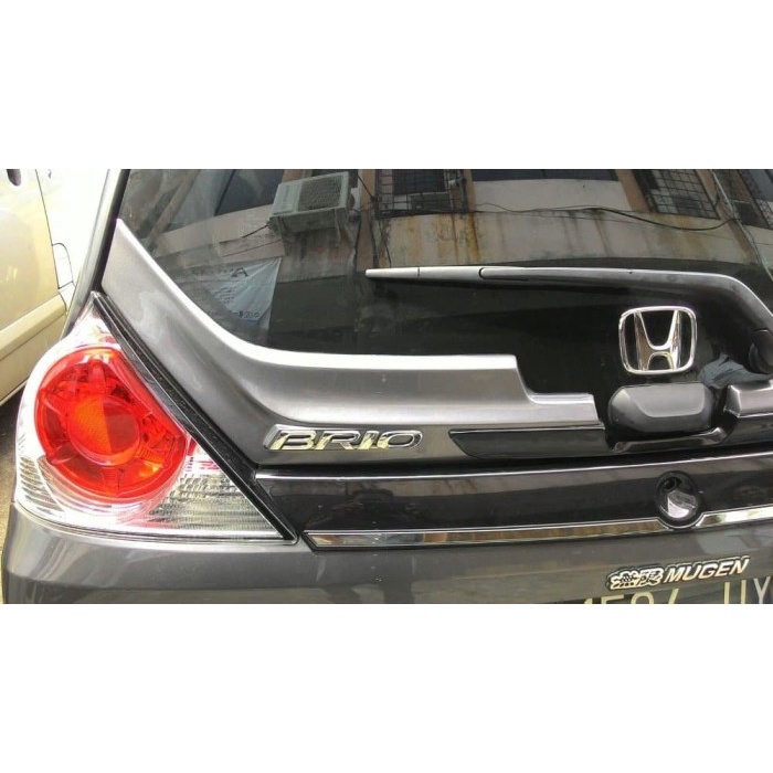 Ready...Ready...Ready...] DUCKTAIL HONDA BRIO WARNA ABU / GREY / SPOILER KACA BELAKANG MOBIL