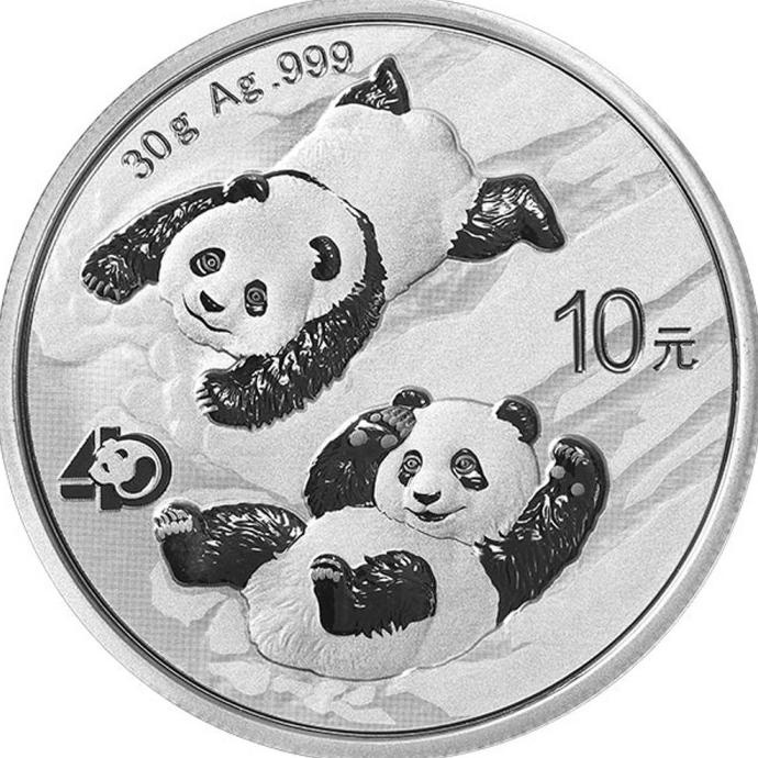 Koin Perak China Panda 2022 - 1 Oz Silver Coin