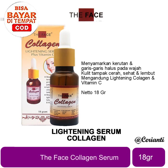 THE FACE COLLAGEN LIGHTENING SERUM PLUS VITAMIN C 18GR_Cerianti