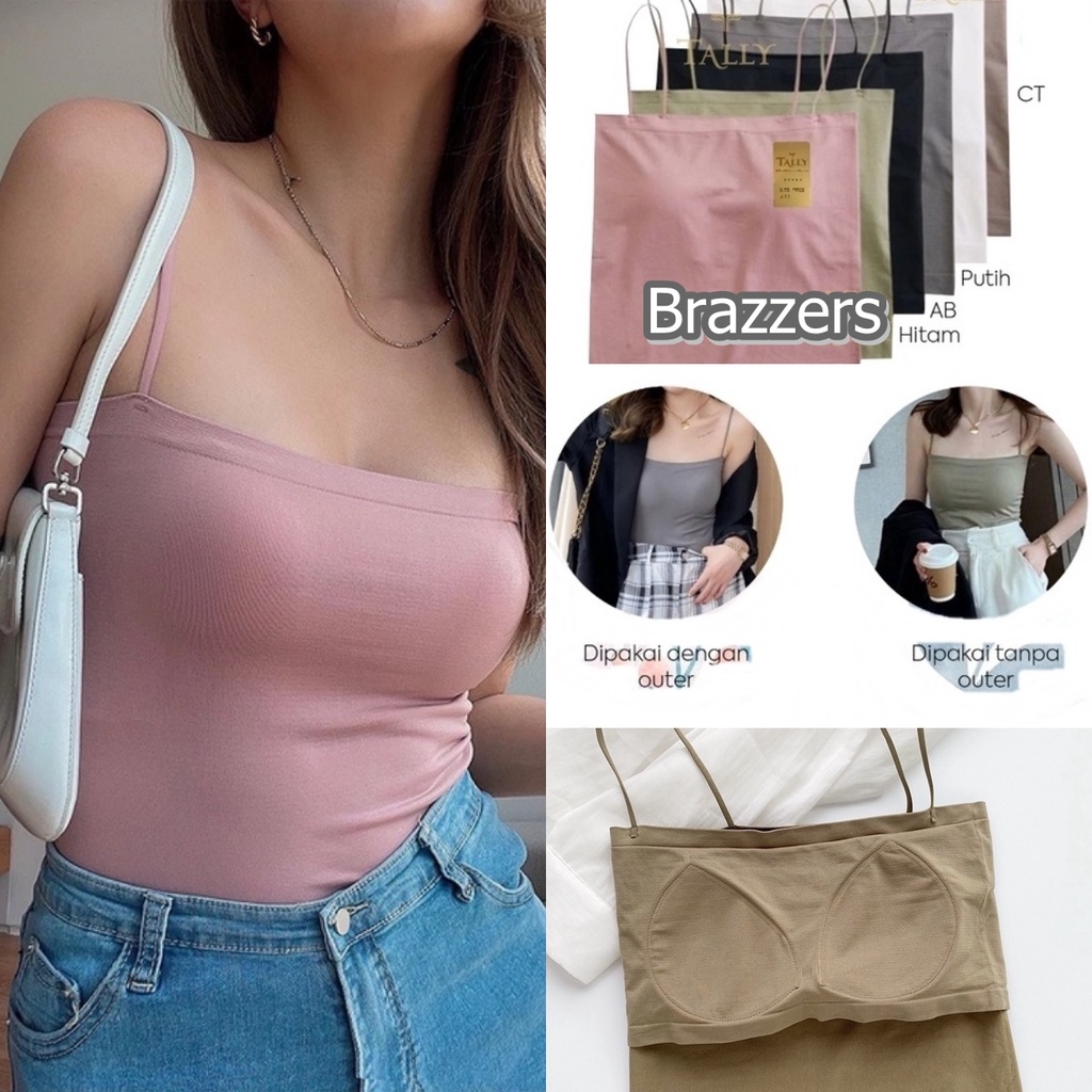 Tanktop Bra Kemben Seamless Busa Tanpa Kawat Cocok Untuk Baju Dalaman Daleman Outer Jas Blazer Bleze
