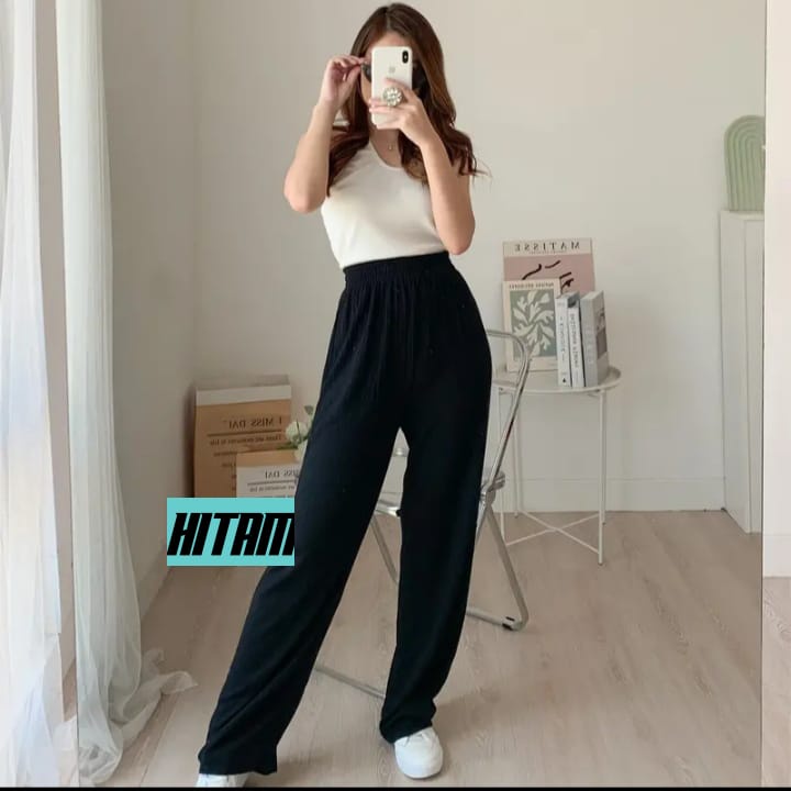 f tree • Celana Kulot Knit Berkualitas - Kinan Knit Pants Premium