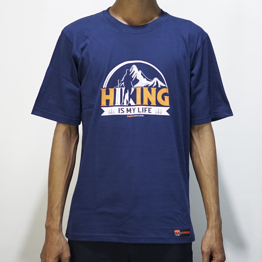 kaos tshirt tema adventure hiking zarventure 1002