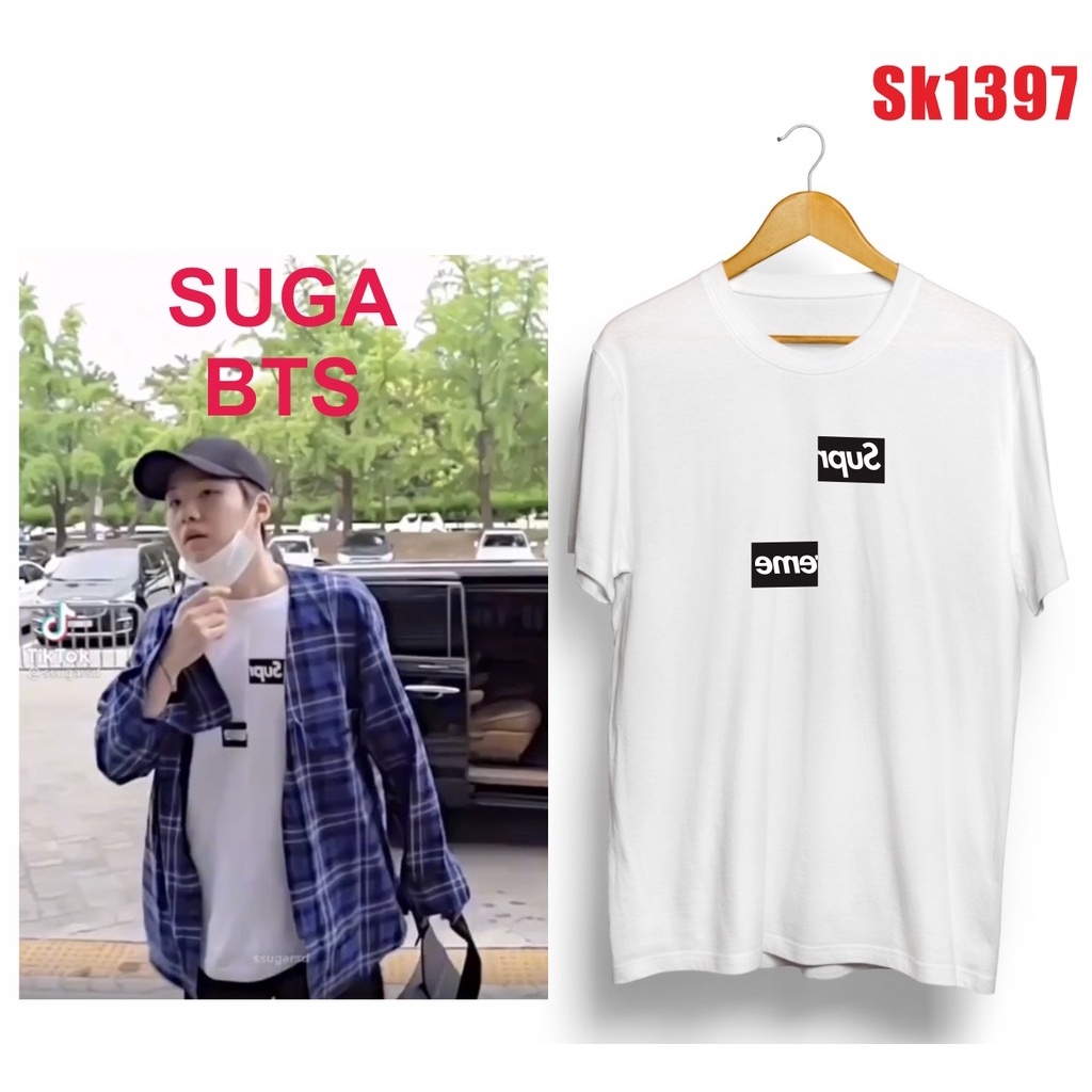 (SK1397) BAJU KAOS BTS MEMBER SUGA MIN YOONGI SUPRIME