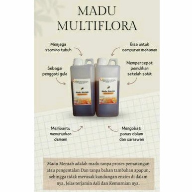 

Madu mentah Multifora 1kg