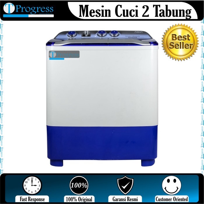 ✿ BISA COD✿ Mesin Cuci Aqua 8 Kg QW-880XT 5 TAHUN GARANSI MOTOR (FREE ONGKIR)