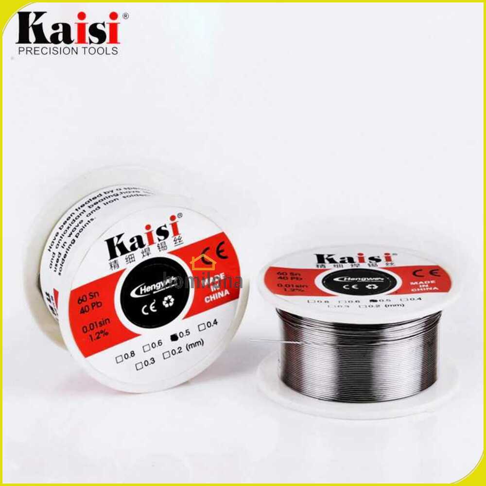 Kaisi Kawat Timah Solder Tin Lead Sn60/Pb40 0.3mm 50gr