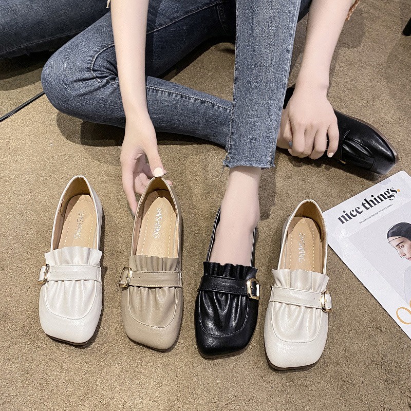 FD Sepatu Flat Wanita Flatshoes Balet Korean Style Spatu Kerja Simpel KI-051