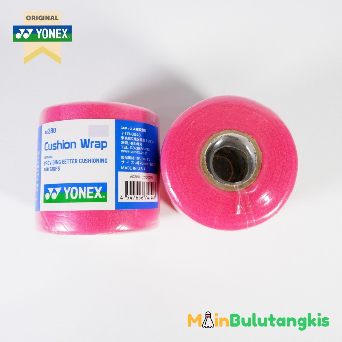 donna40- Busa Pelapis Grip Raket / Cushion Wrap YonexJP AC 380 Original - Pink