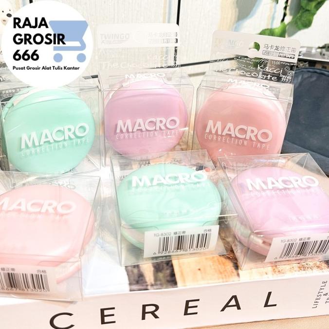 

correction tape macarons makaron makanan sweet tipe x kertas lucu alat