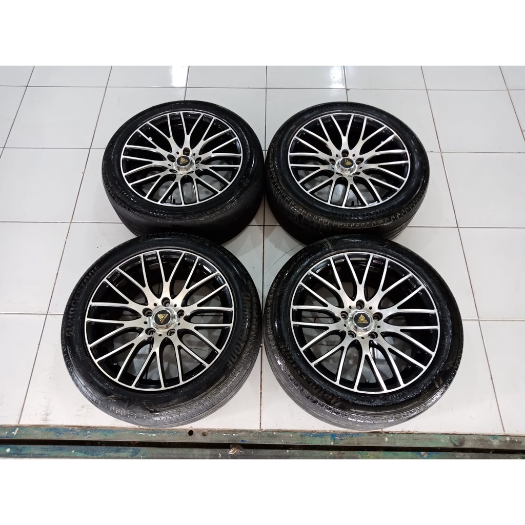 Velg Bekas Murah Racing Auto Speed Ring 17 Pcd 5x114 + Ban 225 50 r17