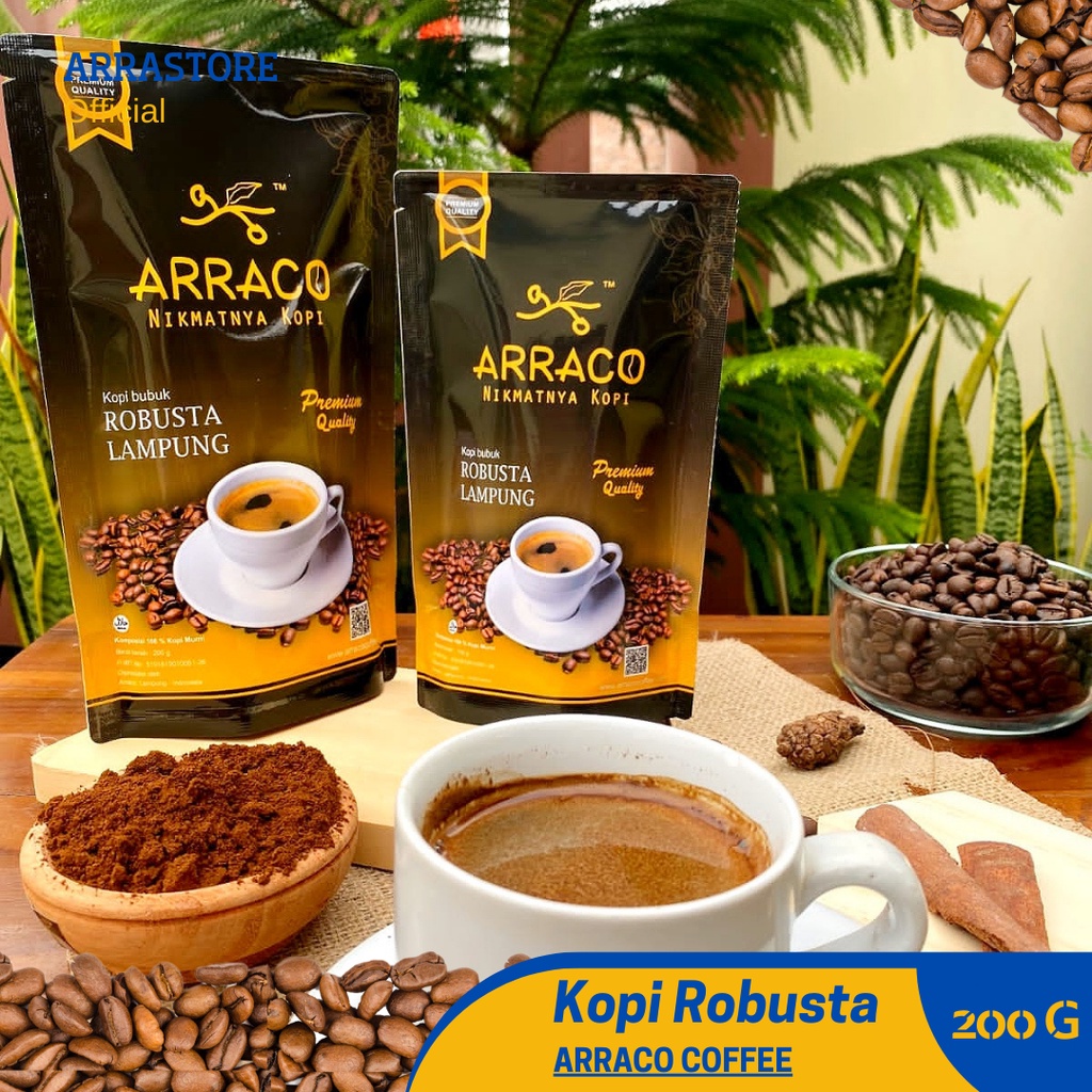 

Kopi ARRACO Kopi Lampung Robusta 200 g - Premium
