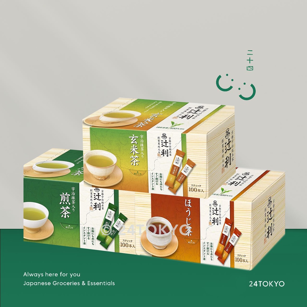 

24Tokyo - Teh sachet instan green tea/ sencha/ hojicha/ rice tea Tsujiri 3 rasa