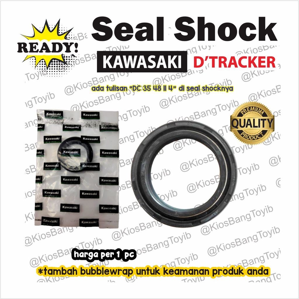 1pc Seal Sil Shock Skok Depan Kawasaki DTRACKER D TRACKER (35x48x11)