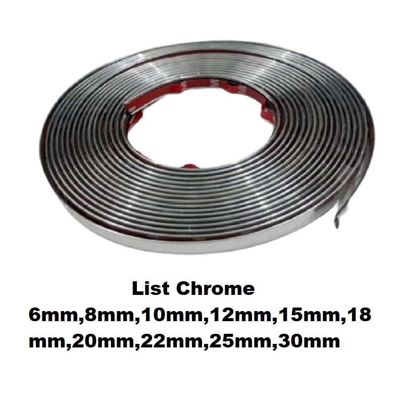 List Chrome helm bogo retro list Crome mobil 6-30mm Moulding list trim