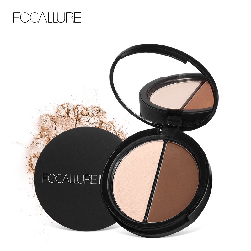 FOCALLURE Highlight &amp; Contour Powder Palette | Focallure Highlighter &amp; Bronzer Duo