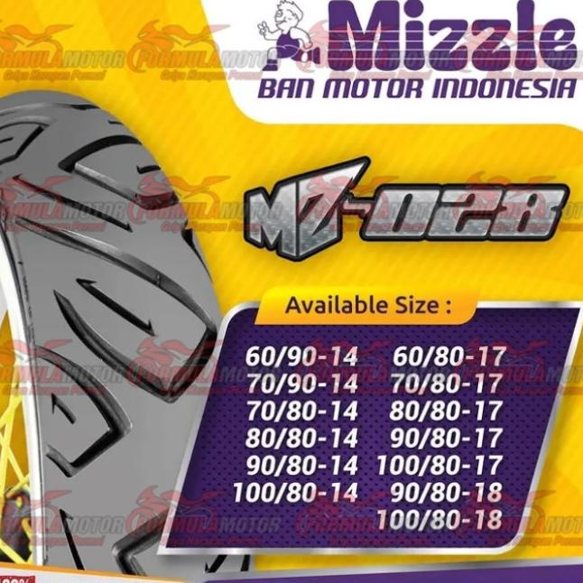 Ban Motor Mizzle MZ028 MZ-028 Ring 14 Tubetype/Non Tubles