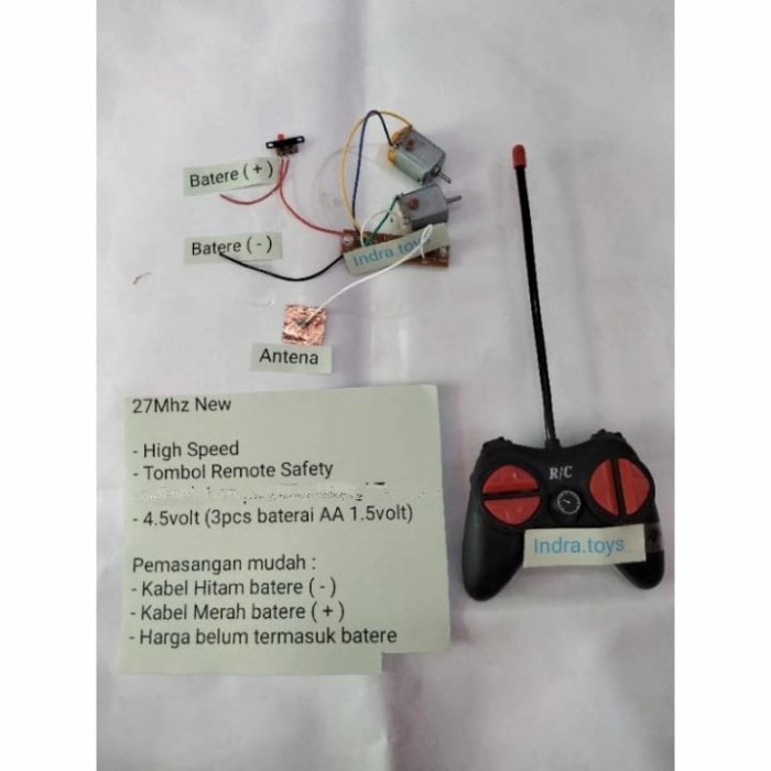 readyyyyyyy Modul Receiver PCB Mobil RC Remote control - 27Mhz-Non.LED