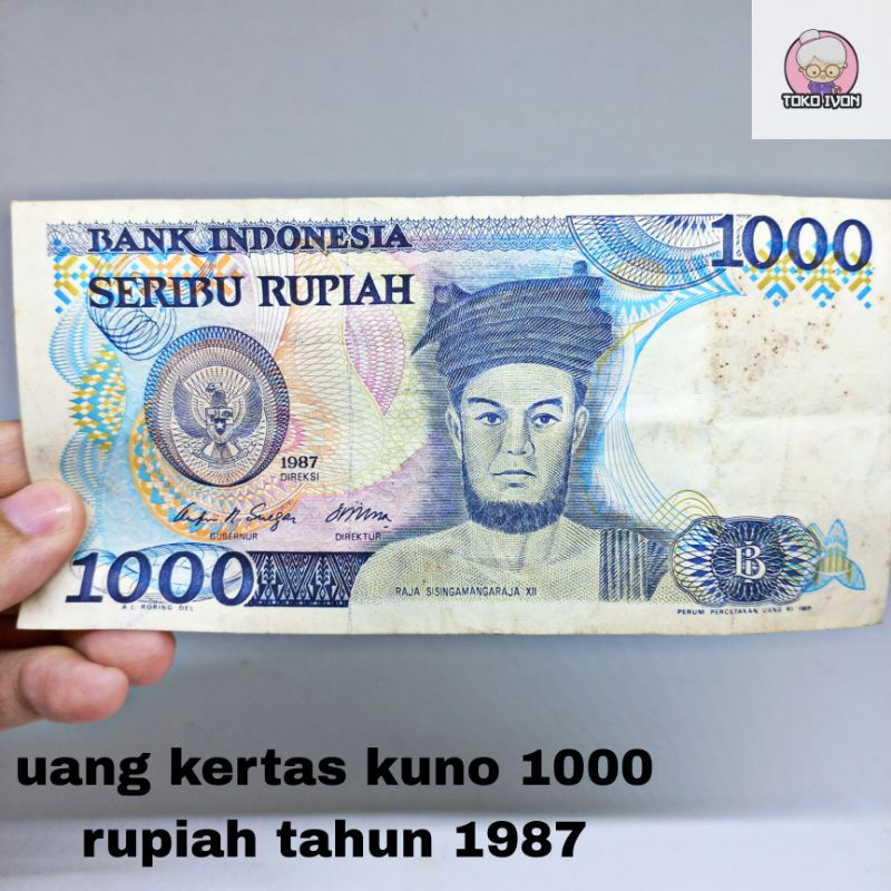 uang kuno 1000 rupiah tahun 1987